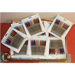 LOT OF BALL POINT 10 COLOR MARKERS