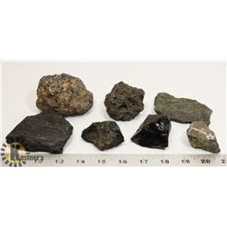 ROCKS FROM THE KILIMANJARO MOUNTAIN'S LAVA PEAK