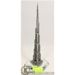 METAL & CRYSTAL REPLICA OF DUBAI'S BURJ KHALIFA