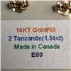 Image 3 : TANZANITE(1.54CT) EARRINGS