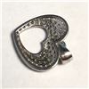 Image 3 : SILVER CUBIC ZIRCONIA HEART NECKLACE