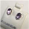 Image 2 : SILVER AMETHYST(0.8CT) EARRINGS