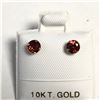 Image 1 : 10K GARNET(0.64CT) EARRINGS