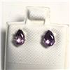 Image 1 : SILVER AMETHYST(0.8CT) EARRINGS