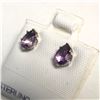 Image 2 : SILVER AMETHYST(0.8CT) EARRINGS