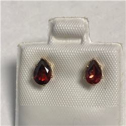 GARNET(0.8CT) EARRINGS