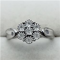 SILVER 7 DIAMOND RING