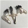 Image 4 : SILVER FREE FORM PEARL NECKLACE