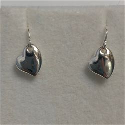 SILVER HEART EARRINGS