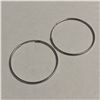 Image 1 : SILVER LARGE HOOP EARRINGS