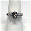 Image 1 : SILVER RAINBOW TOPAZ CZ RING