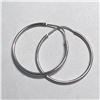 Image 3 : SILVER LARGE HOOP EARRINGS