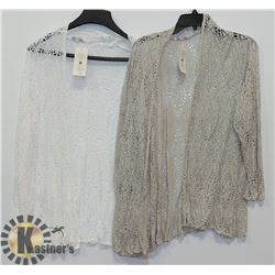 TWO WOMENS SHAWLS SIZE UNKNOWN