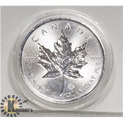 2018 CANADIAN 1 OUNCE .999 FINE SILVER $5 COIN.