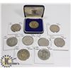 Image 1 : 1951-1980 LOT OF VARIOUS 1 CROWN WORLD COINS