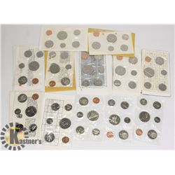 LOT OF 12 VARIOUS CANADIAN PROOF-LIKE MINT SEALED