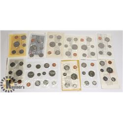 LOT OF 12 VARIOUS CANADIAN PROOF-LIKE MINT SEALED