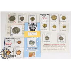 LOT OF VARIOUS WORLD COINS COLLECTION