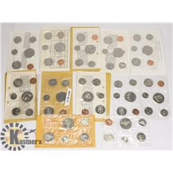 LOT OF 12 VARIOUS CANADIAN PROOF-LIKE MINT SEALED