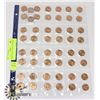 Image 1 : SHEET OF 1961 CANADIAN PENNIES.