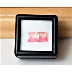 8)  LOT OF 2 SQUARE CUT 7 MM LAB