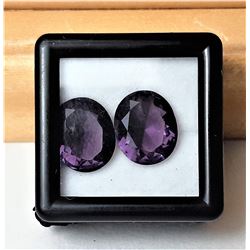 7)  LOT OF 2 OVAL 14 MM NATURAL