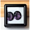 Image 1 : 7)  LOT OF 2 OVAL 14 MM NATURAL