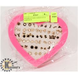 36 PAIRS OF NEW FASHION STUD EARINGS IN