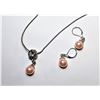 Image 1 : 21)  SILVER TONE WITH PALE PINK PEARLS