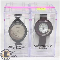 LOT OF 2 NEW SHAGWEAR WATCHES
