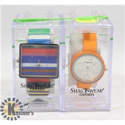 LOT OF 2 NEW SHAGWEAR WATCHES