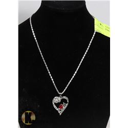 NEW LOVE MOM HEART PENDANT AND NECKLACE SET