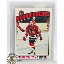 STAN MIKITA 76-76 OPC #225 CHICAGO BLACKHAWKS