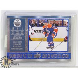 CONNOR MCDAVID GAME DAY ACTION 16-17