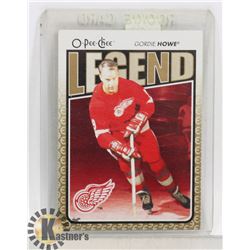 GORDIE HOWE DETROIT RED WINGS OPC 09-10 600