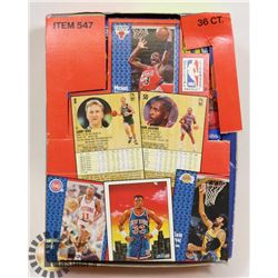 BOX OF 1991 FLEER BASKETBALL CARDS