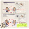 Image 1 : 2 FIRST DAY ISSUE 50TH NHL ALL STAR GAME STAMPS.