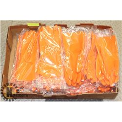 LOT OF HEAVY DUTY RUBBER GLOVES