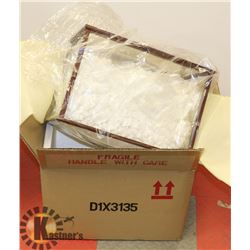 GLASS DISPLAY CASE IN BOX.