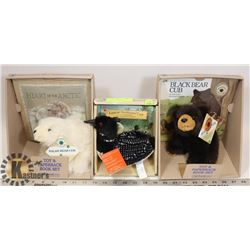 LOT OF THREE COLLECTOR PAPERBACK BOOK AND TOY