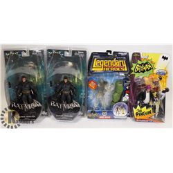 LOT OF 4 ASSORTED DC COLLECTIBLE FIGURES.