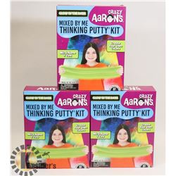 LOT OF 3 CRAZY AARONS MIXED BY ME THINKING PUTTY