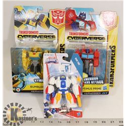 BOX OF ASSORTED TRANSFORMERS TOYS