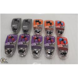 10 PAIRS OF SKULLCANDY JIB HEADPHONES