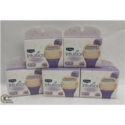 5 BOXES OF SCHICK INTUITION FOR WOMEN RAZOR