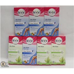 7 BOXES OF VEET EASY-GELWAX WAX STRIPS