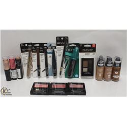 BAG OF ASSORTED REVLON BEAUTY PRODUCTS INCL: