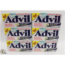 6 BOXES OF ADVIL EXTRA STRENGTH LIQUI-GELS