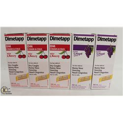 5 BOTTLES OF DIMETAPP COLD MEDICINE