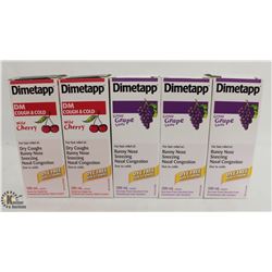 5 BOTTLES OF DIMETAPP COLD MEDICINE